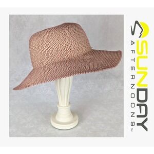 Sunday Afternoons Womens Paper Polyester Sun Beach Hat One Size